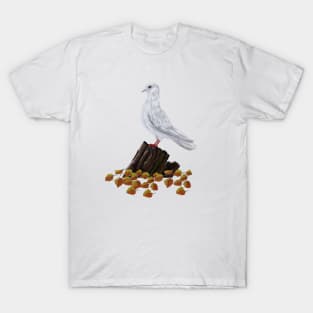 White pigeon in the autumn T-Shirt